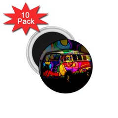 Hippie Van  1 75  Magnets (10 Pack) 