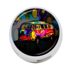 Hippie Van  4-port Usb Hub (two Sides)  by Valentinaart