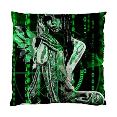 Cyber Angel Standard Cushion Case (one Side) by Valentinaart