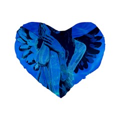 Underwater Angel Standard 16  Premium Heart Shape Cushions by Valentinaart