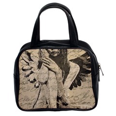 Vintage Angel Classic Handbags (2 Sides) by Valentinaart