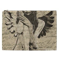 Vintage Angel Cosmetic Bag (xxl)  by Valentinaart