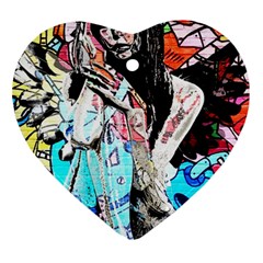 Graffiti Angel Ornament (heart) by Valentinaart