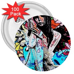 Graffiti Angel 3  Buttons (100 Pack)  by Valentinaart