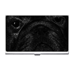 Black Bulldog Business Card Holders by Valentinaart