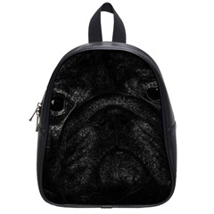 Black Bulldog School Bags (small)  by Valentinaart