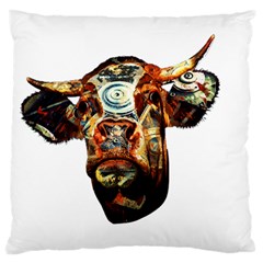 Artistic Cow Standard Flano Cushion Case (two Sides) by Valentinaart