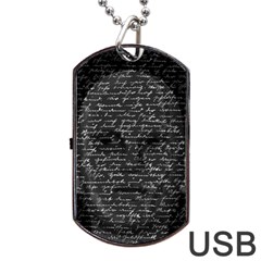 Silent Dog Tag Usb Flash (two Sides) by Valentinaart