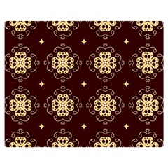 Seamless Ornament Symmetry Lines Double Sided Flano Blanket (medium)  by Simbadda