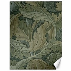 Vintage Background Green Leaves Canvas 36  X 48   by Simbadda