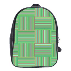 Geometric Pinstripes Shapes Hues School Bags (xl)  by Simbadda