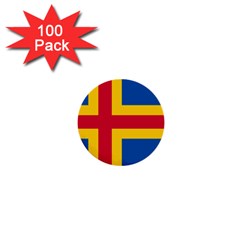 Flag of Aland 1  Mini Buttons (100 pack) 