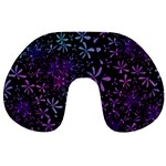 Retro Flower Pattern Design Batik Travel Neck Pillows Front