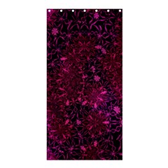 Retro Flower Pattern Design Batik Shower Curtain 36  X 72  (stall)  by Simbadda