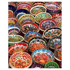 Art Background Bowl Ceramic Color Drawstring Bag (small) by Simbadda