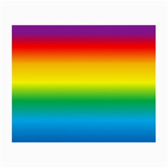 Rainbow Background Colourful Small Glasses Cloth by Simbadda