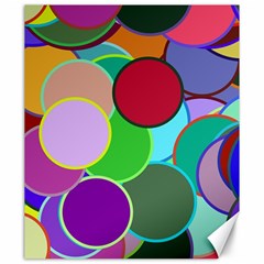 Dots Circles Colorful Unique Canvas 20  x 24  