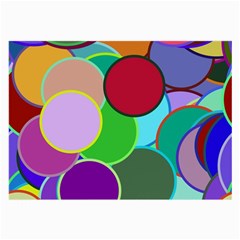 Dots Circles Colorful Unique Large Glasses Cloth