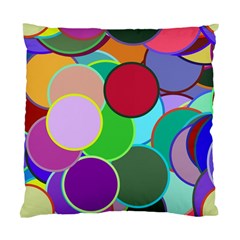 Dots Circles Colorful Unique Standard Cushion Case (Two Sides)