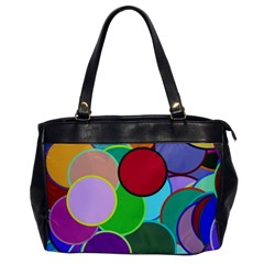 Dots Circles Colorful Unique Office Handbags