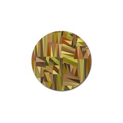 Earth Tones Geometric Shapes Unique Golf Ball Marker (4 Pack) by Simbadda