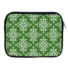 St Patrick S Day Damask Vintage Green Background Pattern Apple Ipad 2/3/4 Zipper Cases by Simbadda