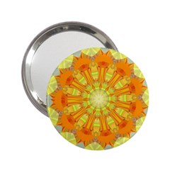 Sunshine Sunny Sun Abstract Yellow 2 25  Handbag Mirrors by Simbadda