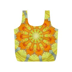 Sunshine Sunny Sun Abstract Yellow Full Print Recycle Bags (s)  by Simbadda