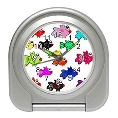 Fishes Marine Life Swimming Water Travel Alarm Clocks by Simbadda