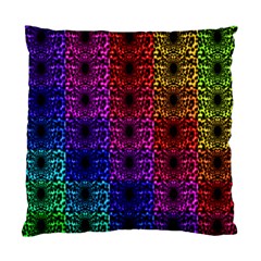 Rainbow Grid Form Abstract Standard Cushion Case (one Side) by Simbadda