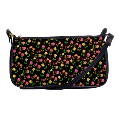 Flowers Roses Floral Flowery Shoulder Clutch Bags by Simbadda