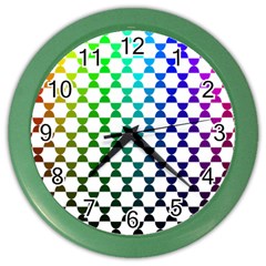 Half Circle Color Wall Clocks