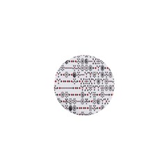 Bioplex Random Kimia Circle Grey Red 1  Mini Magnets by Alisyart