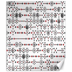 Bioplex Random Kimia Circle Grey Red Canvas 20  X 24   by Alisyart