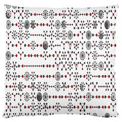 Bioplex Random Kimia Circle Grey Red Large Cushion Case (two Sides)