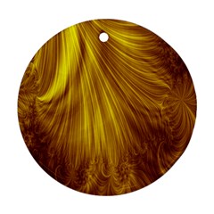 Flower Gold Hair Ornament (round)