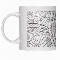 Flower Rose Flowering Sunflower Black White Mugs by Alisyart