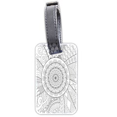 Flower Rose Flowering Sunflower Black Luggage Tags (two Sides)