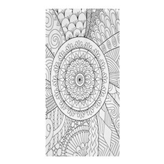 Flower Rose Flowering Sunflower Black Shower Curtain 36  X 72  (stall)  by Alisyart