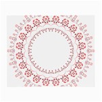 Floral Frame Pink Red Star Leaf Flower Small Glasses Cloth Front