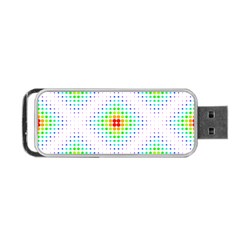 Color Square Portable Usb Flash (two Sides) by Simbadda