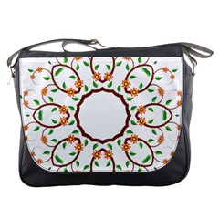 Frame Floral Tree Flower Leaf Star Circle Messenger Bags