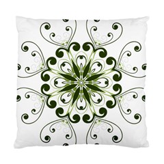 Frame Flourish Flower Green Star Standard Cushion Case (one Side)