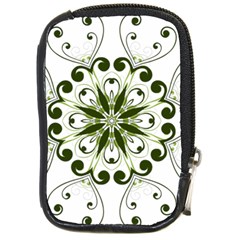 Frame Flourish Flower Green Star Compact Camera Cases by Alisyart