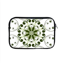 Frame Flourish Flower Green Star Apple Macbook Pro 15  Zipper Case by Alisyart