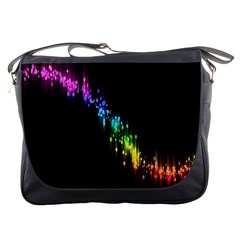 Illustrations Black Colorful Line Purple Yellow Pink Messenger Bags