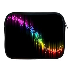 Illustrations Black Colorful Line Purple Yellow Pink Apple Ipad 2/3/4 Zipper Cases by Alisyart