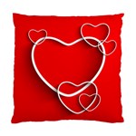 Heart Love Valentines Day Red Standard Cushion Case (One Side) Front