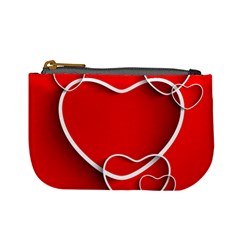 Heart Love Valentines Day Red Mini Coin Purses