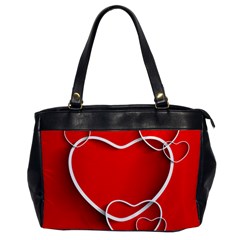 Heart Love Valentines Day Red Office Handbags